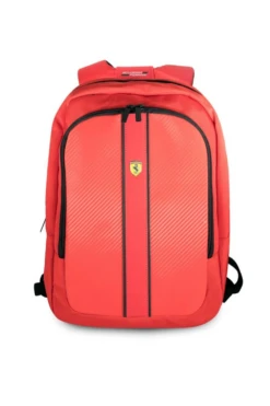 Ferrari Scuderia On Track Laptop Backpack 15" With USB Charging Cable - Red