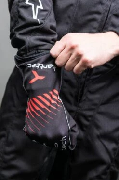 Karttech Karting Gloves Eagle Black Red
