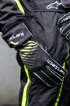 Karttech Karting Gloves Eagle Black Yellow