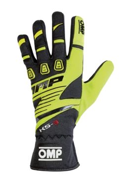 OMP KS-3 Gloves Black/Yellow