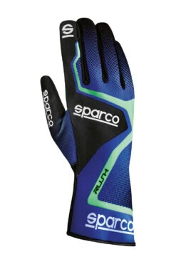 Sparco Rush Gloves Blue Green