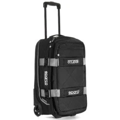 Sparco Travel Soft Cabin Size Trolley Black Silver