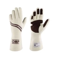 OMP Italy DIJON MY21 Racing Gloves Cream (FIA Homologation)