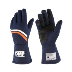 OMP Italy DIJON MY21 Racing Gloves Navy Blue (FIA Homologation)