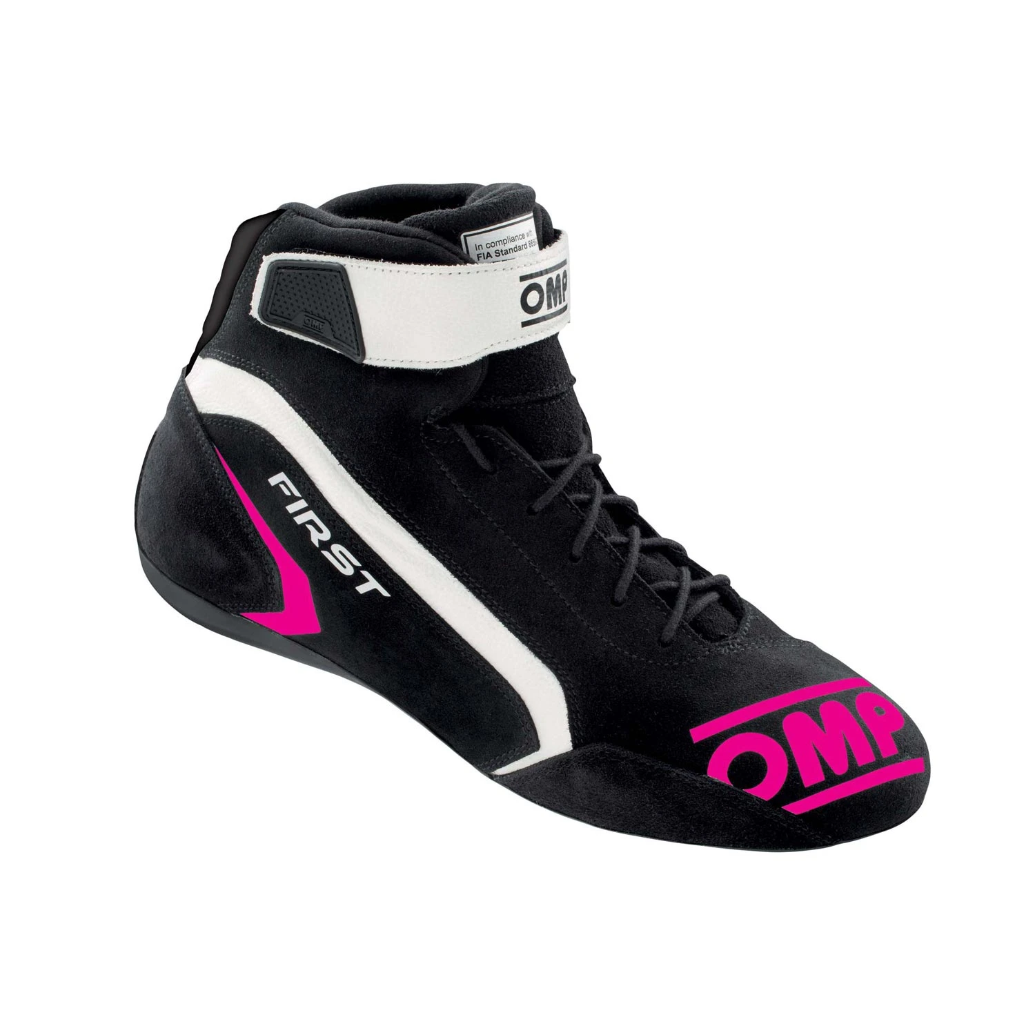 OMP Italy FIRST MY21 Racing Shoes Black/Pink (FIA) 2 OMP Italy FIRST MY21 Racing Shoes Black/Pink (FIA) - Image 2