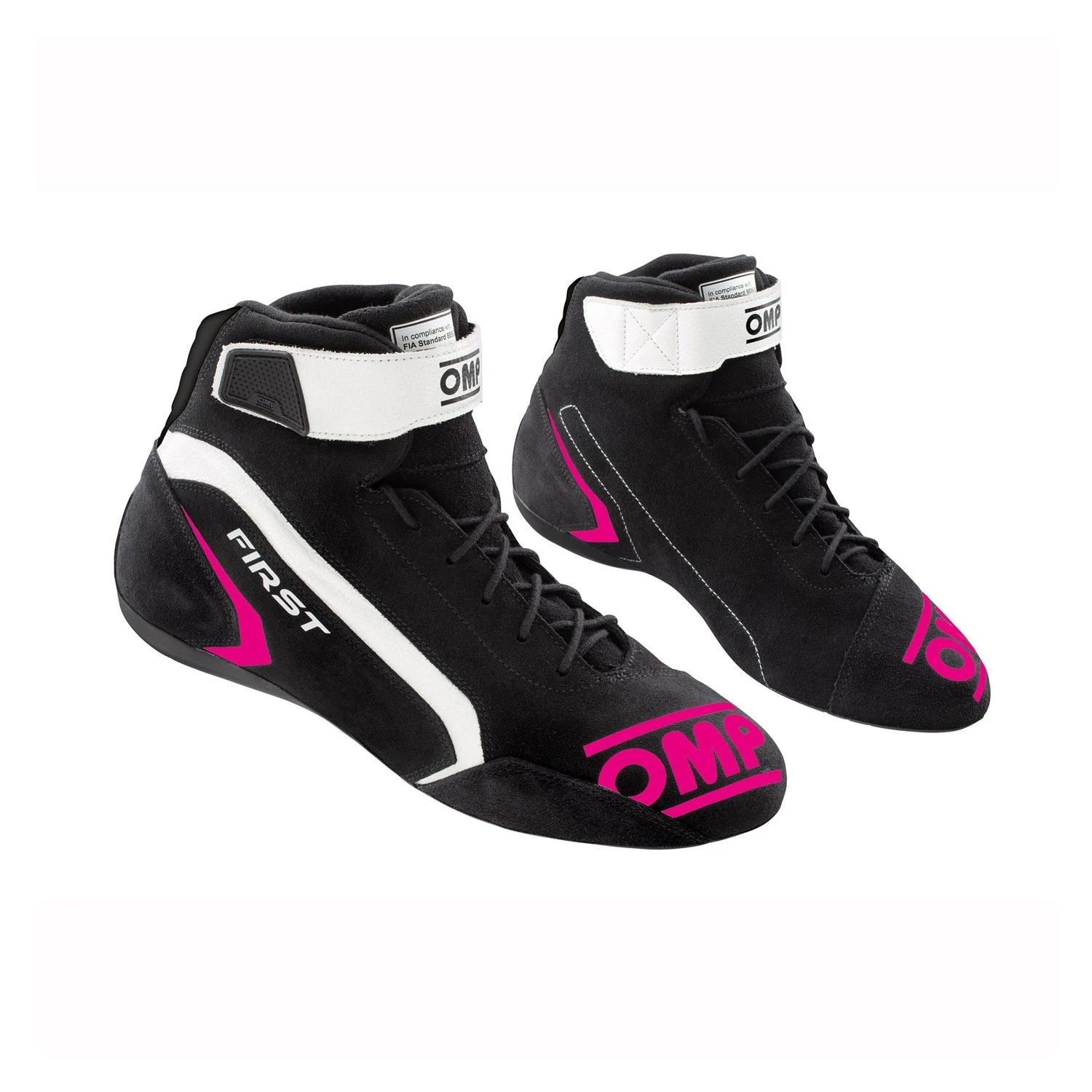 OMP Italy FIRST MY21 Racing Shoes Black/Pink (FIA) 1 OMP Italy FIRST MY21 Racing Shoes Black/Pink (FIA)