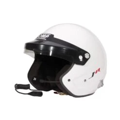 OMP Italy J-Rally Open Face Helmet White (FIA)