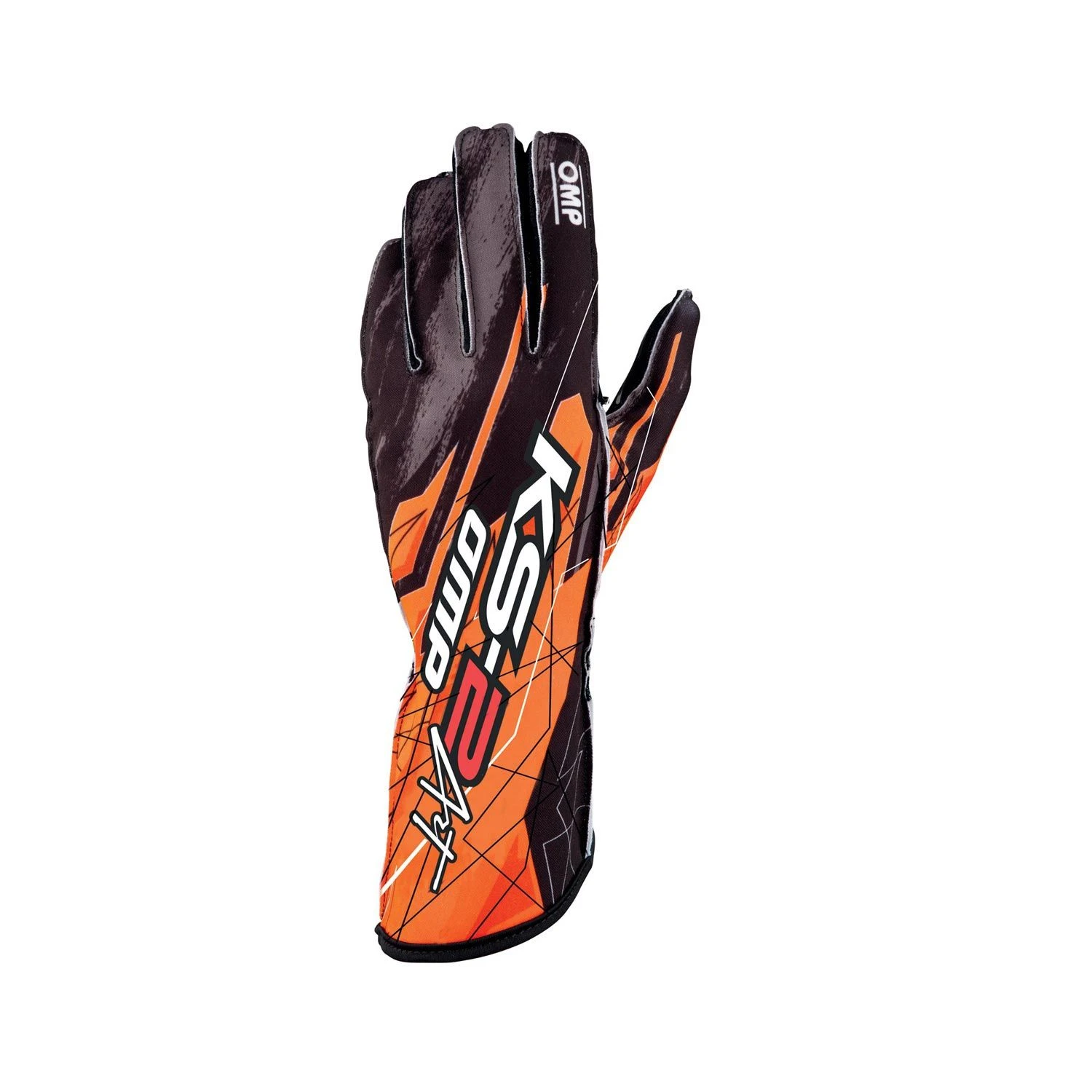 OMP Italy KS-2 ART Karting Gloves Orange 1 OMP Italy KS-2 ART Karting Gloves Orange