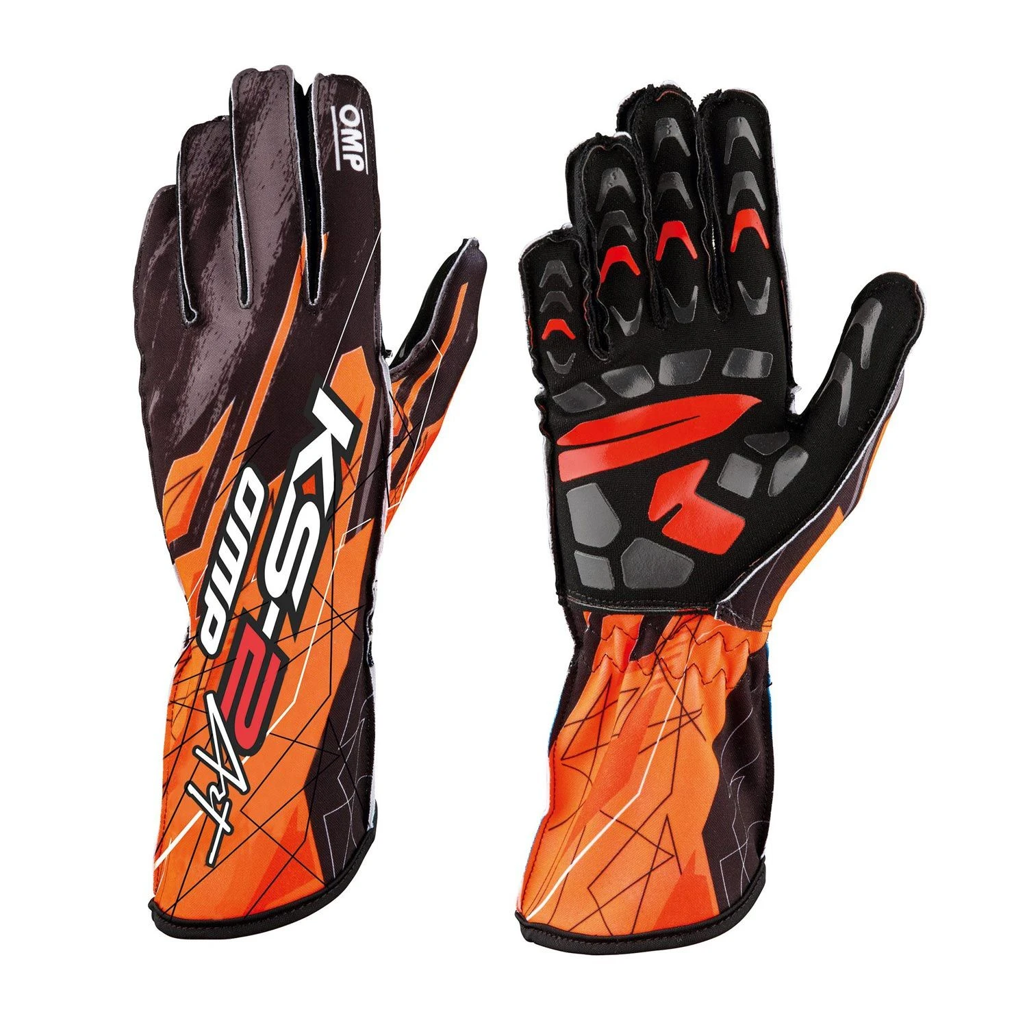 OMP Italy KS-2 ART Karting Gloves Orange 3 OMP Italy KS-2 ART Karting Gloves Orange - Image 3