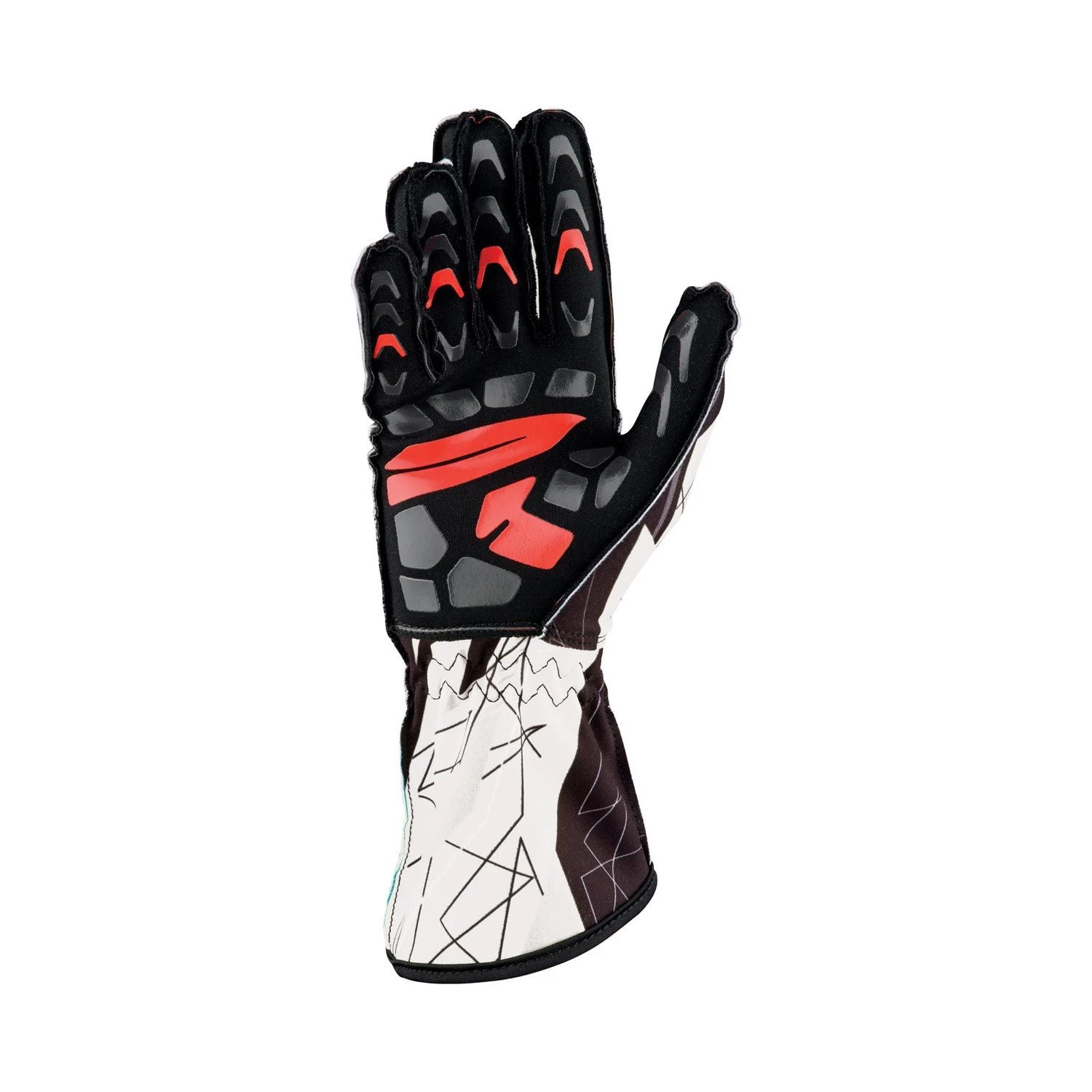 OMP Italy KS-2 ART Karting Gloves White 2 OMP Italy KS-2 ART Karting Gloves White - Image 2