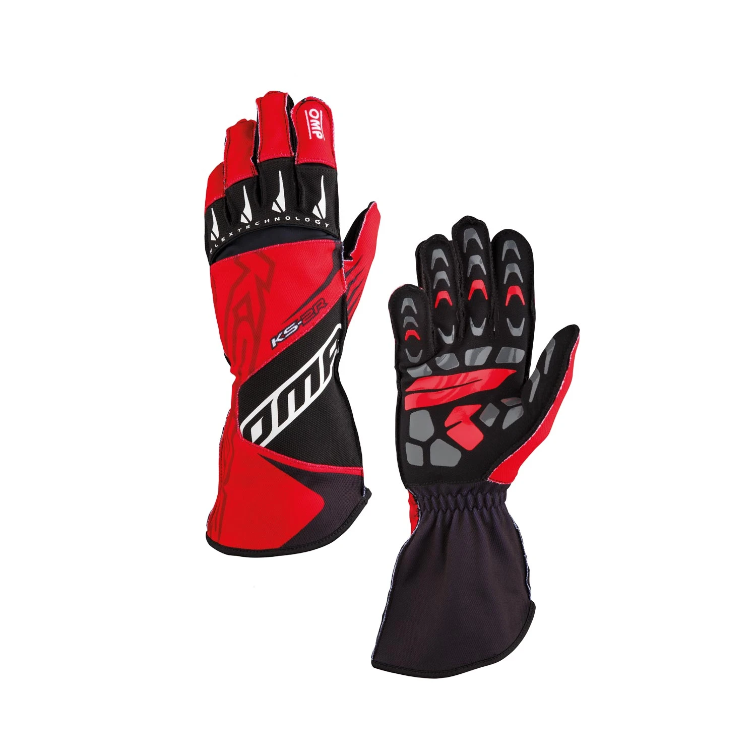 OMP Italy KS-2R MY22 Karting Gloves Red 1 OMP Italy KS-2R MY22 Karting Gloves Red