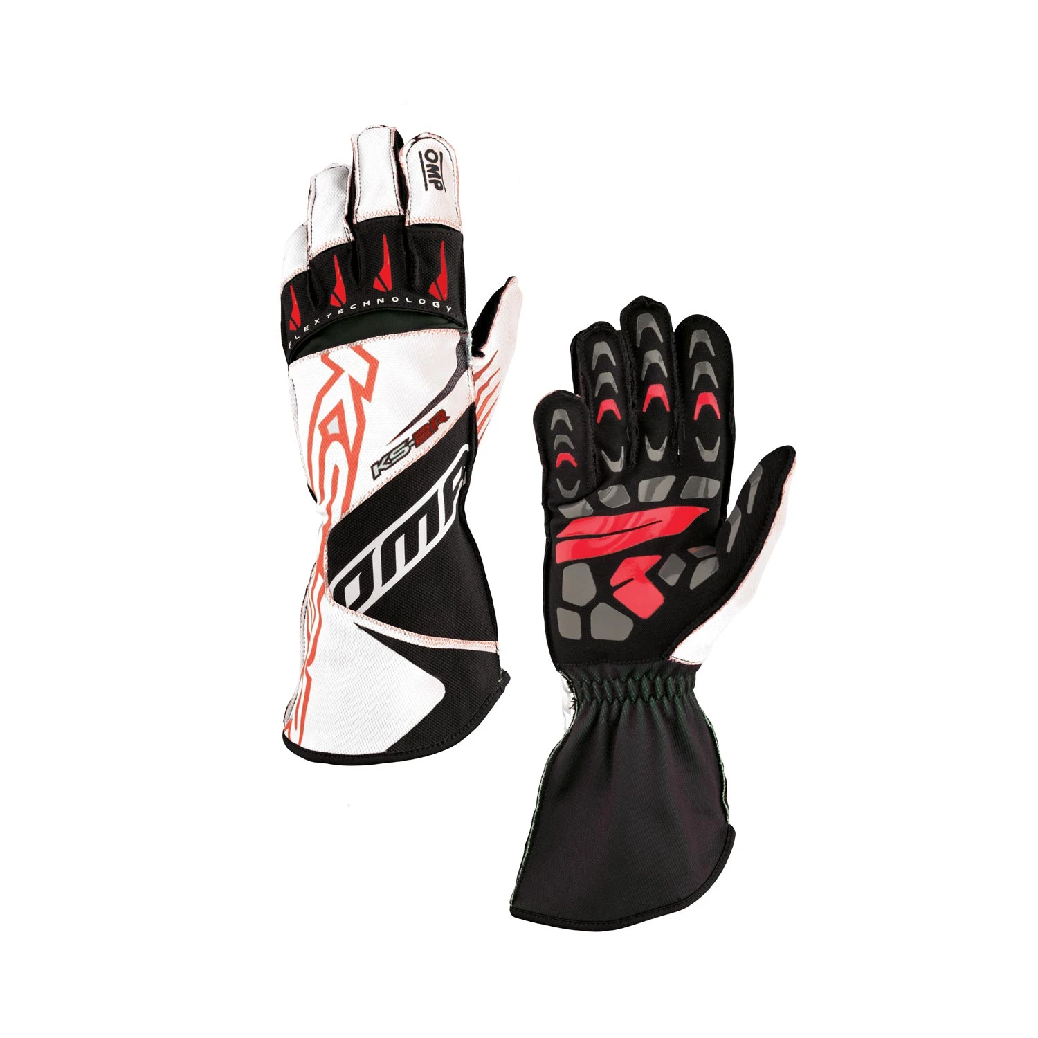 OMP Italy KS-2R MY22 Karting Gloves White 1 OMP Italy KS-2R MY22 Karting Gloves White