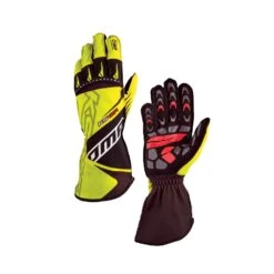 OMP Italy KS-2R MY22 Karting Gloves Yellow
