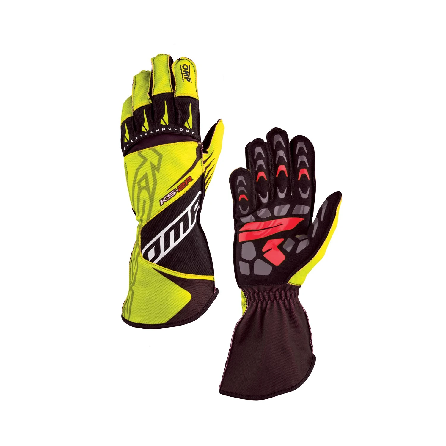 OMP Italy KS-2R MY22 Karting Gloves Yellow 1 OMP Italy KS-2R MY22 Karting Gloves Yellow