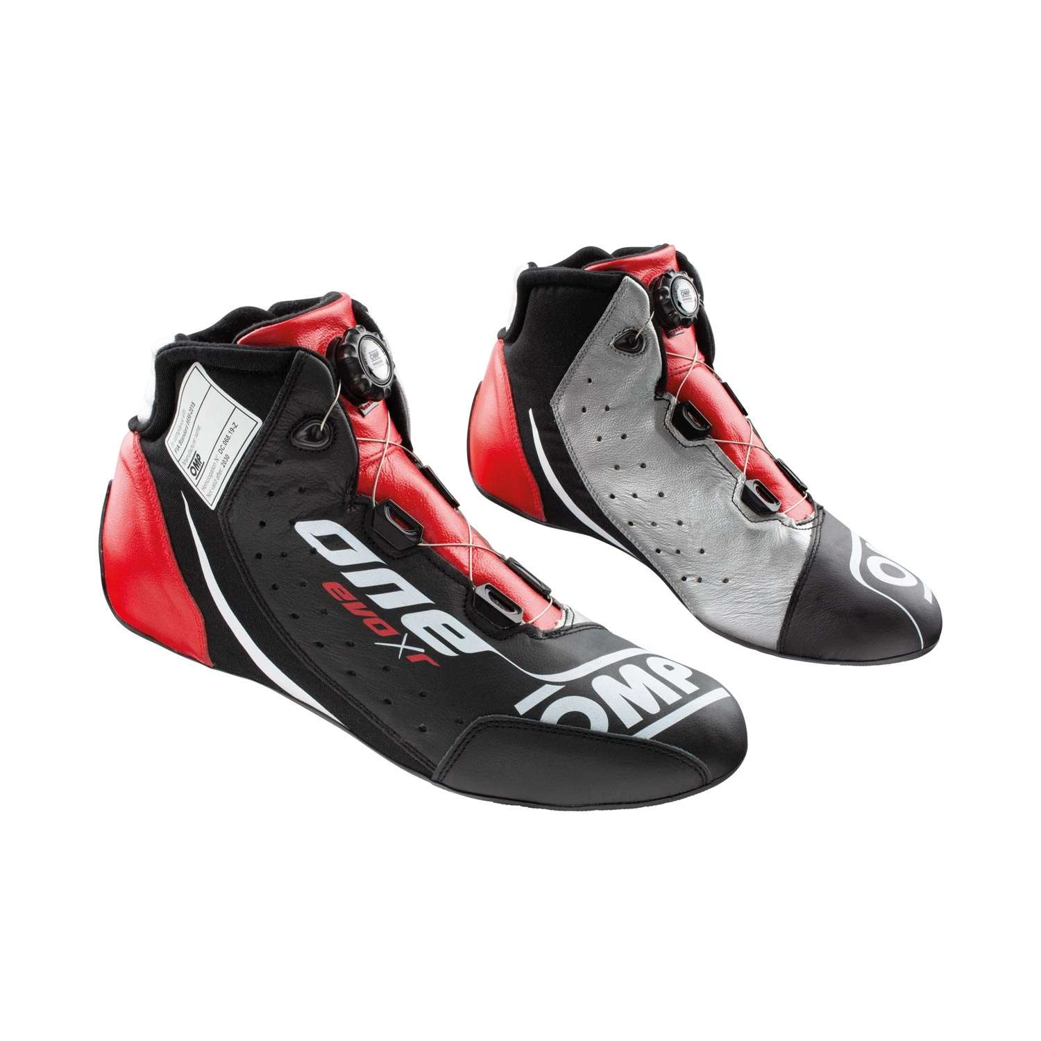 OMP Italy ONE EVO X R Racing Shoes Black/Red (FIA ) 1 OMP Italy ONE EVO X R Racing Shoes Black/Red (FIA )