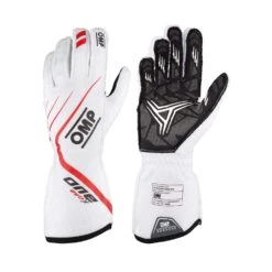 OMP Italy ONE EVO X Racing Gloves White (FIA)