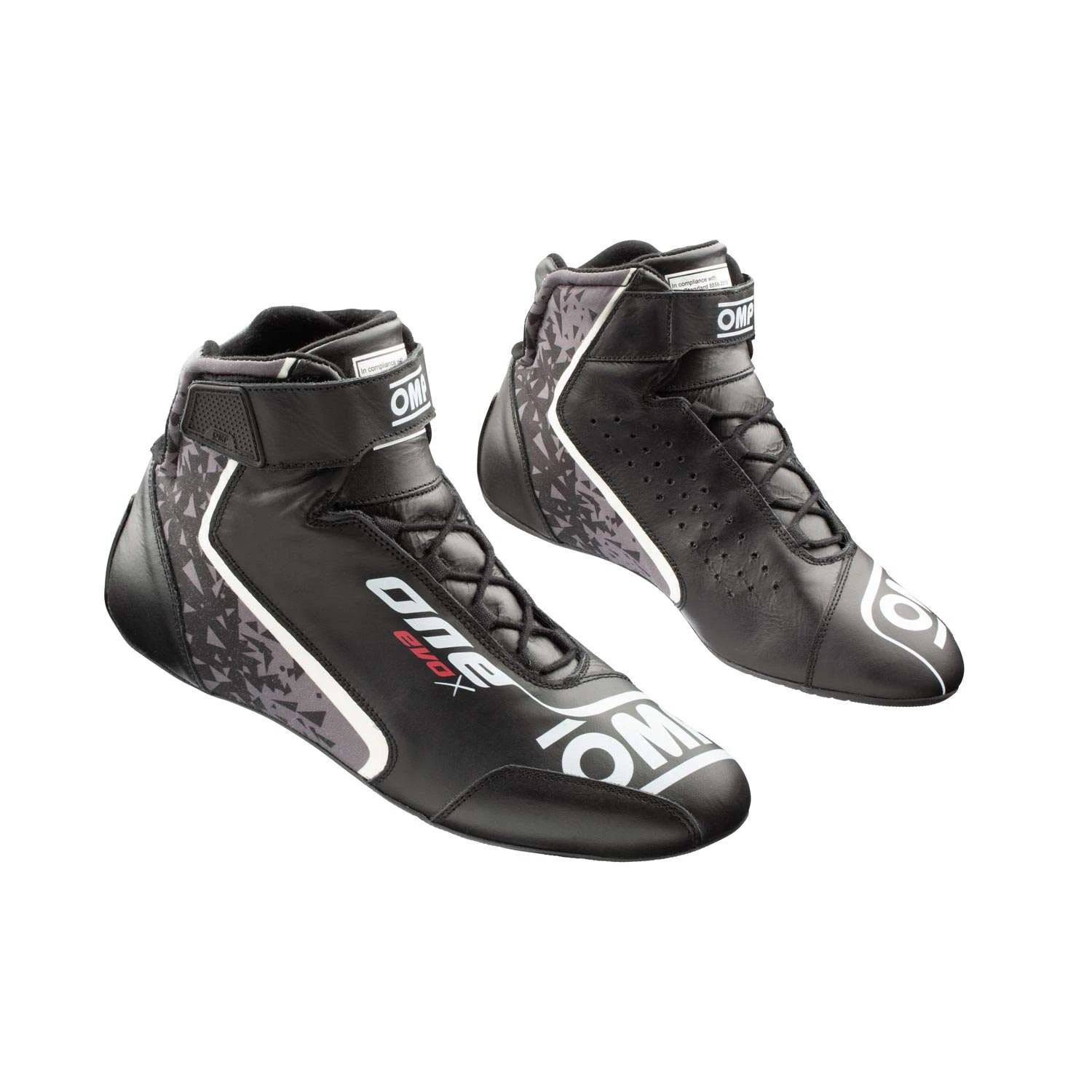 OMP Italy ONE EVO X Racing Shoes Black (FIA ) 1 OMP Italy ONE EVO X Racing Shoes Black (FIA )