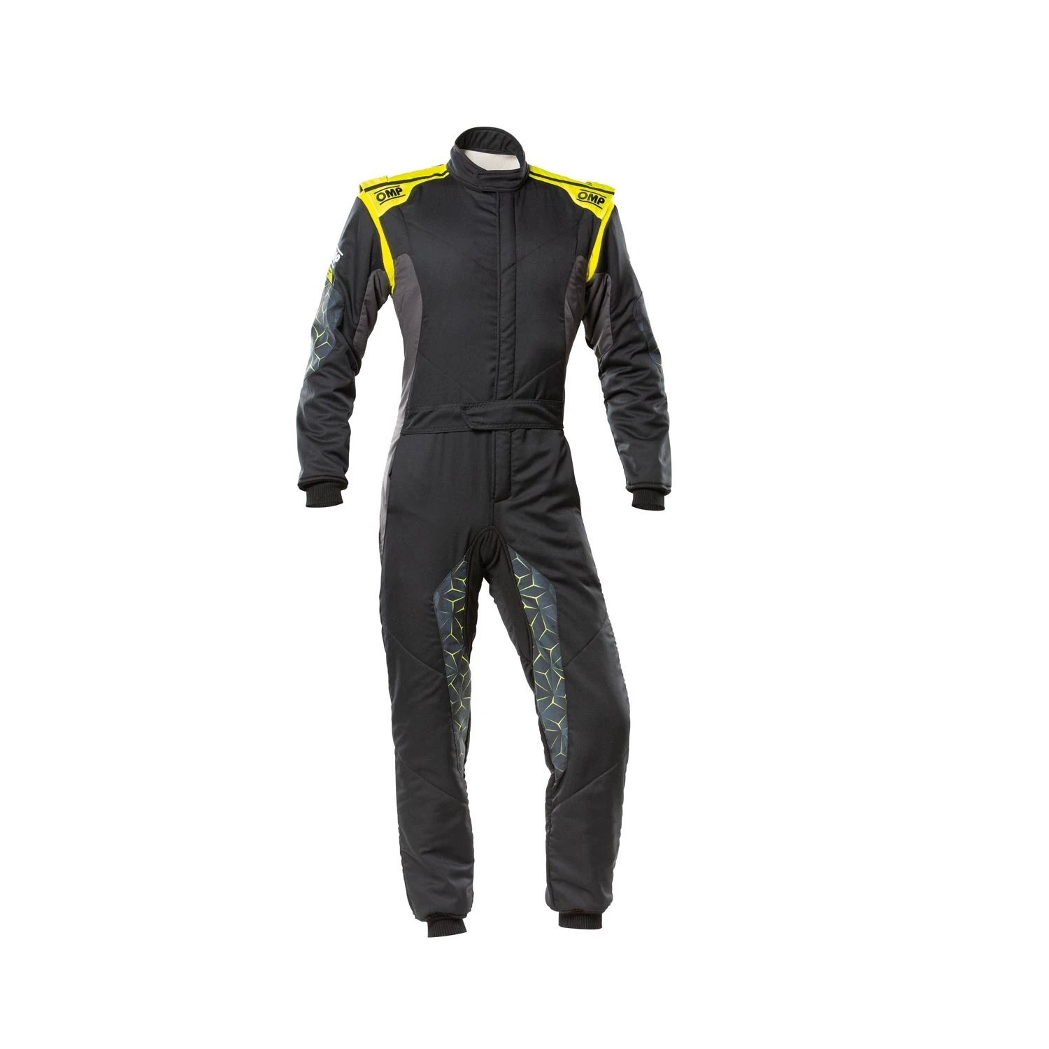 OMP Italy TECNICA HYBRID Racing Suit Black-yellow (FIA) 1 OMP Italy TECNICA HYBRID Racing Suit Black-yellow (FIA)