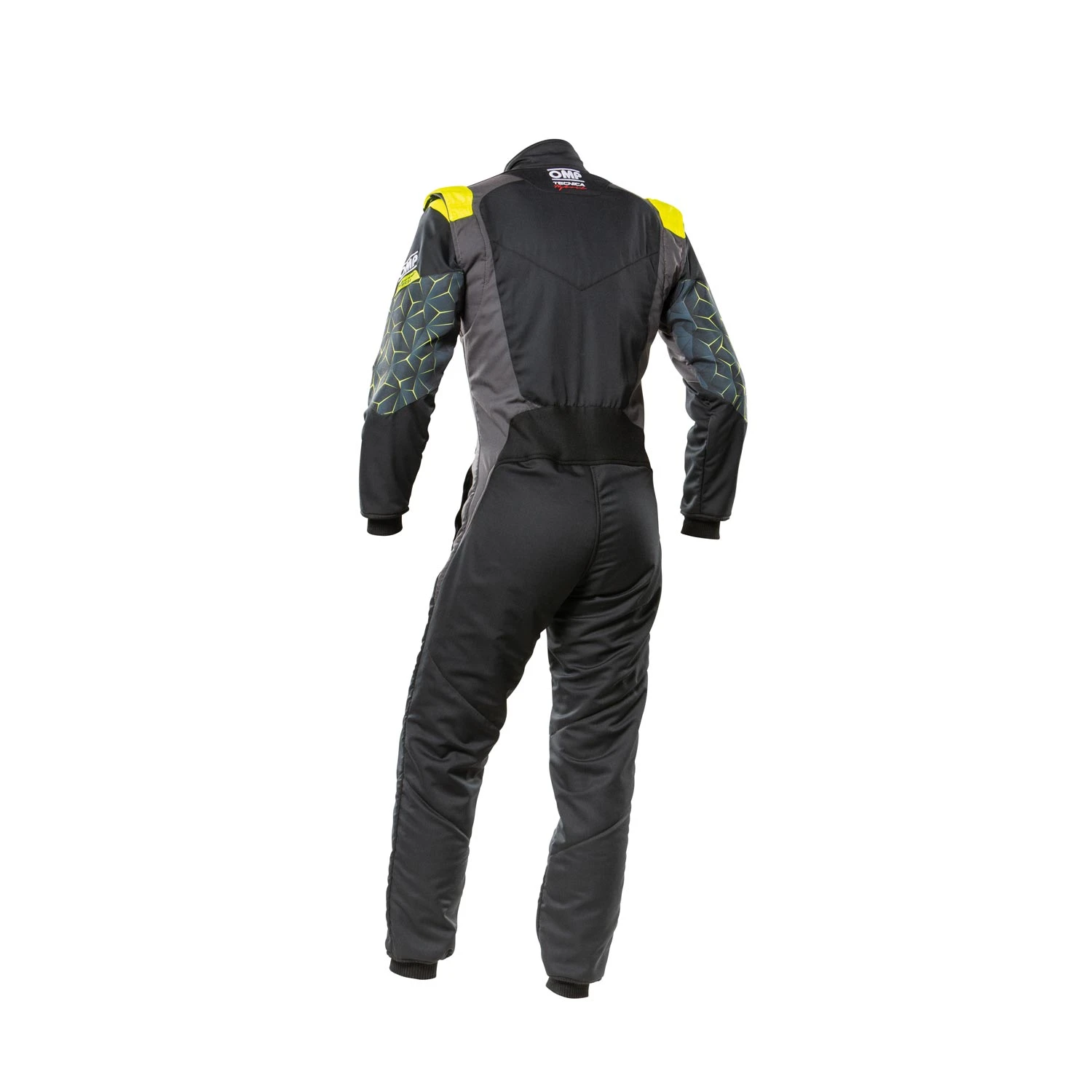 OMP Italy TECNICA HYBRID Racing Suit Black-yellow (FIA) 2 OMP Italy TECNICA HYBRID Racing Suit Black-yellow (FIA) - Image 2