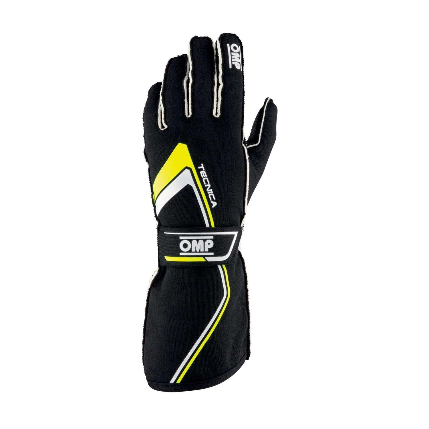 OMP Italy TECNICA MY21 Racing Gloves Black/Yellow (FIA) 2 OMP Italy TECNICA MY21 Racing Gloves Black/Yellow (FIA) - Image 2