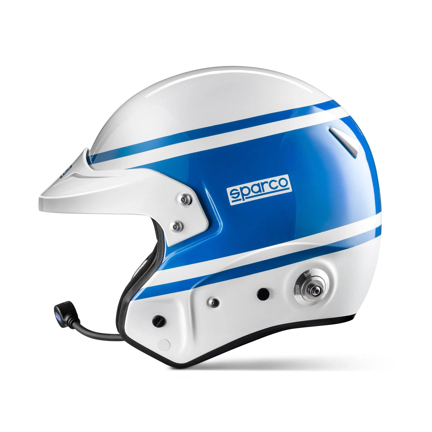 Sparco Italy Air 1977 RJ-I Helmet White-blue (FIA) 2 Sparco Italy Air 1977 RJ-I Helmet White-blue (FIA) - Image 2