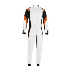 Sparco Italy Competition MY22 Racing Suit White-orange (FIA)